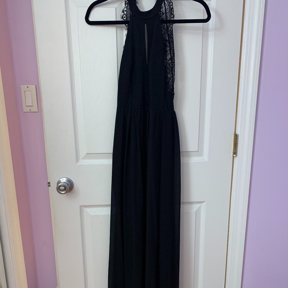 Lulu’s // Black Lace Maxi Dress
